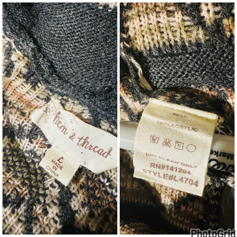 Aztec Patterned Hooded Cardigan - Picture 7 of 7